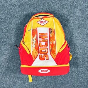 Bosco Sport Russia Olympic 2014 Backpack Red White Team Bag Sochi Style Vintage